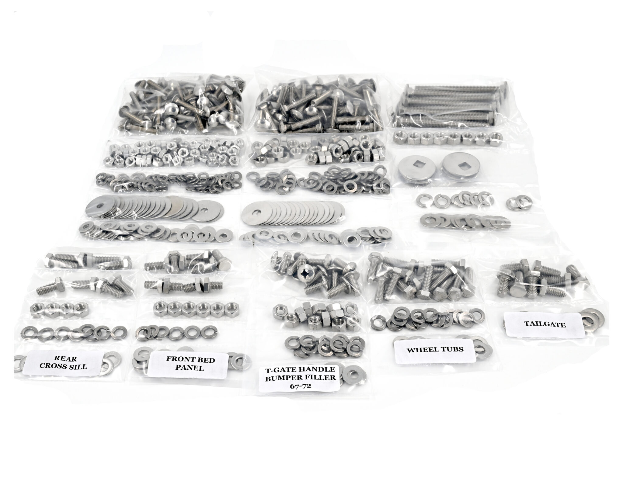 67 72 gm long fleet complete bed bolt kit trucks usa